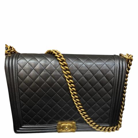 Chanel large boy cheap bag gold hardware