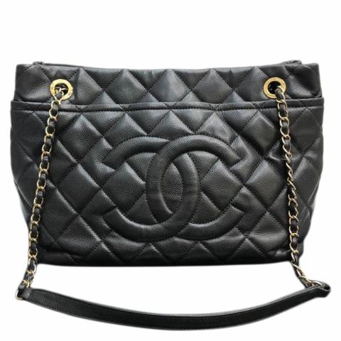 Chanel timeless deals tote caviar