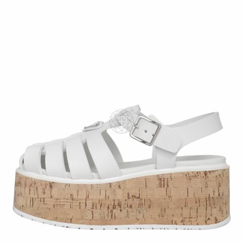 Prada Women's Cloudbust Thunder Sandals in White | LN-CC®