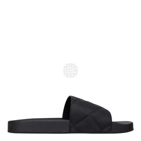 【BOTTEGA VENETA】Rubber Slide/追跡+関税+全国送料込み Sell Bottega Veneta Intrecciato Rubber Slides - Black
