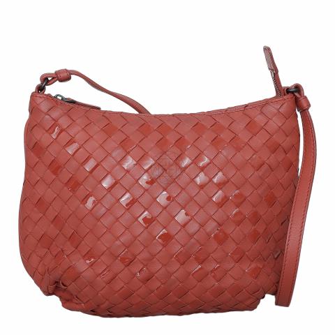 Sell Bottega Veneta Intrecciato Crossbody Bag Red HuntStreet