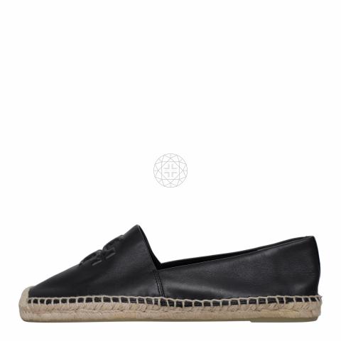 Tory burch black hot sale and white espadrilles