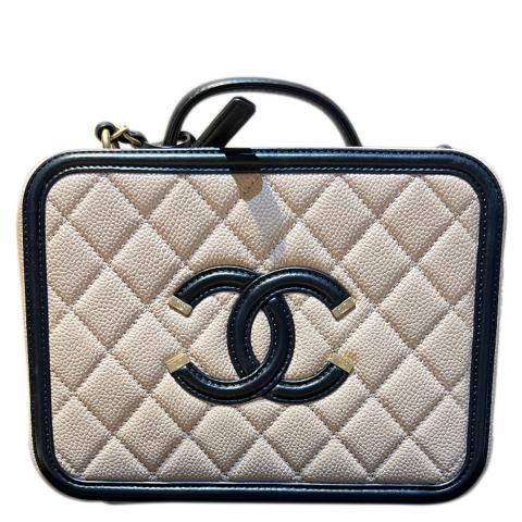 Chanel vanity hot sale case nude