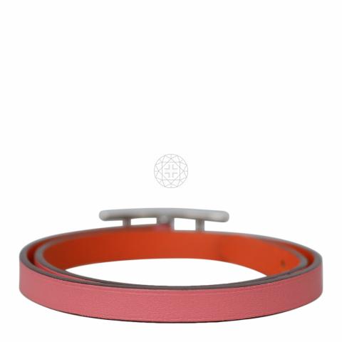 【美品】HERMES BEHAPI DOUBLE TOUR ブレスレット　ピンク 美品】HERMES BEHAPI DOUBLE TOUR ブレスレット ピンク HERMES