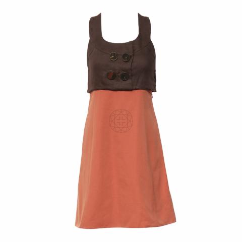 Sell Chlo Two-Tone Dress - Brown/Peach | HuntStreet.com Sell Chlo Two-Tone Dress - Brown/Peach | HuntStreet.com