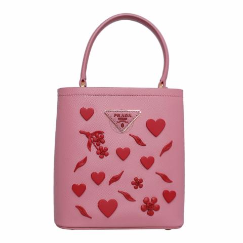 Sell Prada Small Embellished Panier Bag Pink/Red