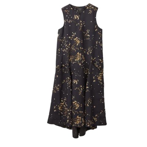 Sell COS Print Handkerchief Asymmetric Dress - Black/Gold