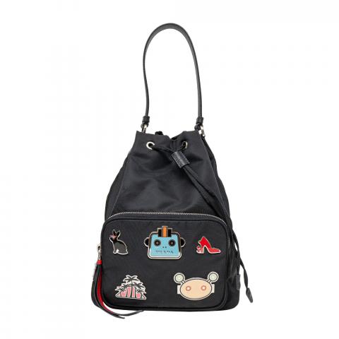 Prada robot bucket online bag