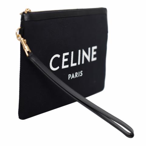 Celine logo best sale clutch