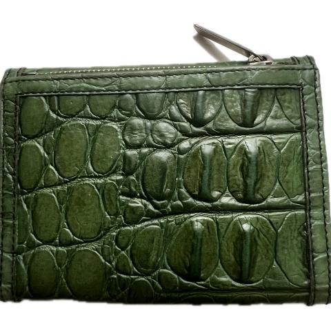 miu miu compact leather wallet クロコダイル Sell Miu Miu Vintage Embossed Compact Wallet - Green
