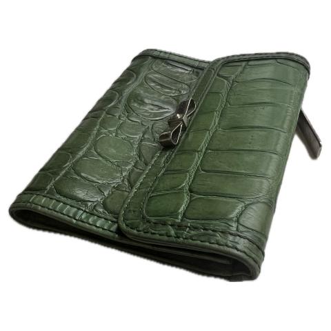 Sell Miu Miu Vintage Embossed Compact Wallet - Green