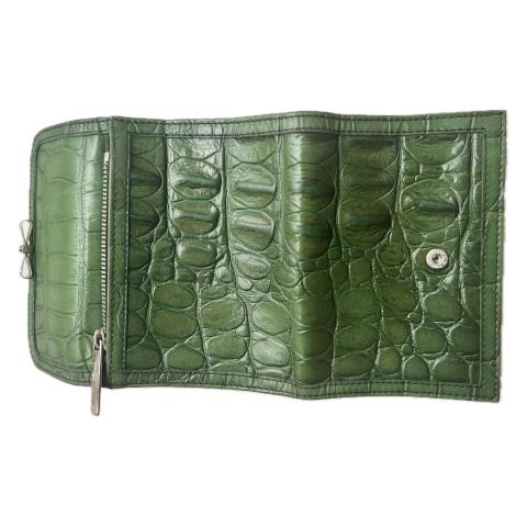 Sell Miu Miu Vintage Embossed Compact Wallet - Green