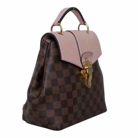 Sell Louis Vuitton Clapton Damier Ebene Backpack Brown Soft Pink HuntStreet