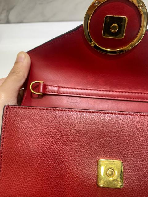 Sell Fendi Convertible Belt Bag Logo FF Leather Red Multicolor HuntStreet