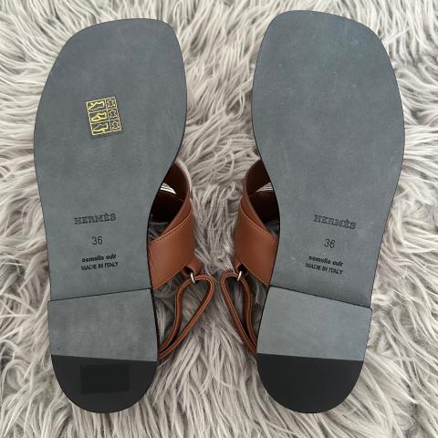 Sell Hermès Ines Sandals - Gold | HuntStreet.com
