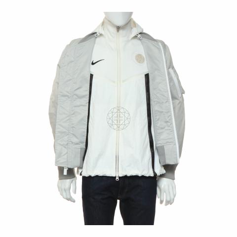 Sell Nike x Sacai Zipped Up Jacket - Grey | HuntStreet.com