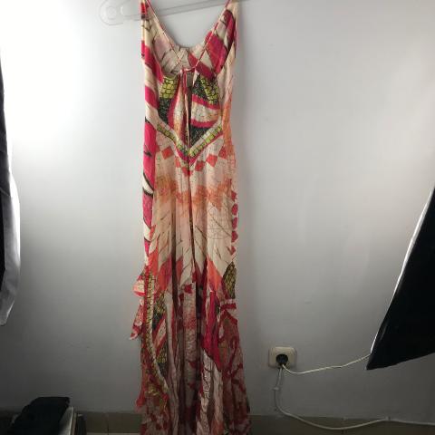 chinese dress ladies Roberto Cavalli Black Pleat Jersey Halter Maxi Dress Size 40