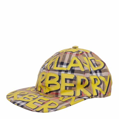 Sell Burberry Graffiti Nova Check Cap Brown Yellow HuntStreet