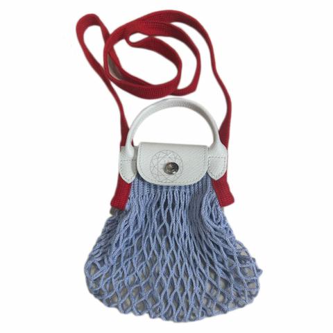 Sell Longchamp Le Pliage Filet XS Bag Blue/Red/White