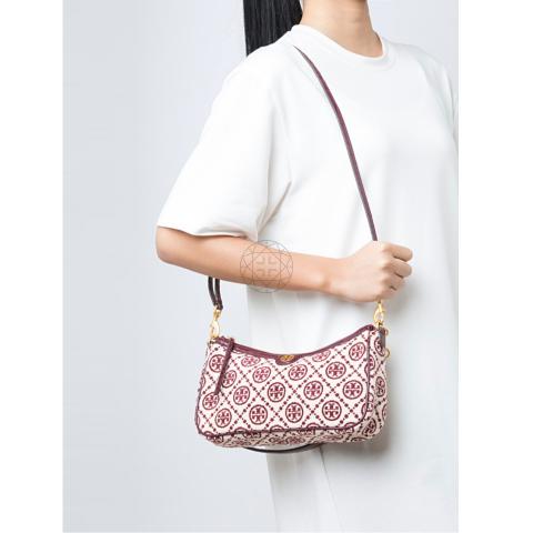 Last one Tory Burch store T Monogram Chenille Studio Shoulder Bag