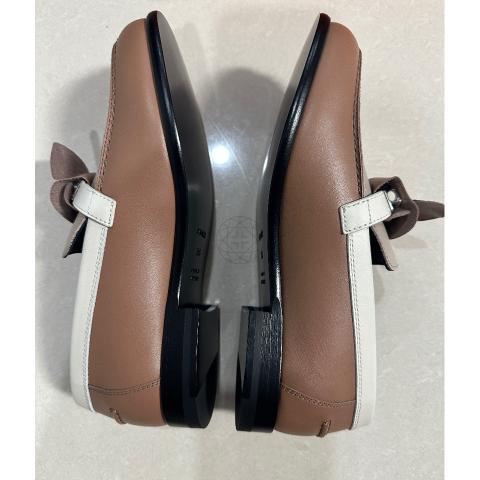 Hermes Two-Tone Brown Leather Loafers Hermes Multicolore Rose Perle Destin Loafers – MILNY PARLON main image 4