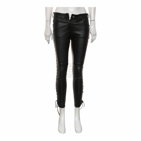 ISABEL MARANT ハイマラ ロコ ハッチ ワイトレック シンス Sell Isabel Marant x H&M Leather Lacing Pants - Black