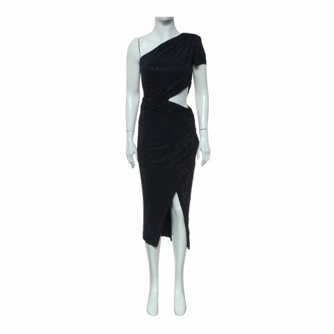 Sell Self Portrait Embellished One Shoulder Cut-Out Midi Dress - Blue |  HuntStreet.com
