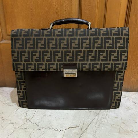 Sell Fendi Vintage FF Briefcase Brown HuntStreet