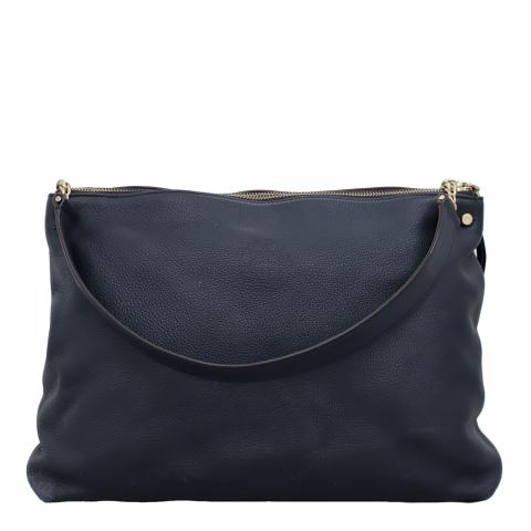 Sell Sandro Double Zipped Shoulder Bag - Dark Blue Sell Sandro Double Zipped Shoulder Bag - Dark Blue