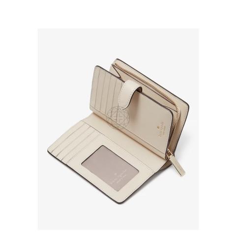 【★新作★Kate Spade★flower Medium コンパクト Bifold 財布】 Kate Spade New York Signature Spade Flower Medium Compact
