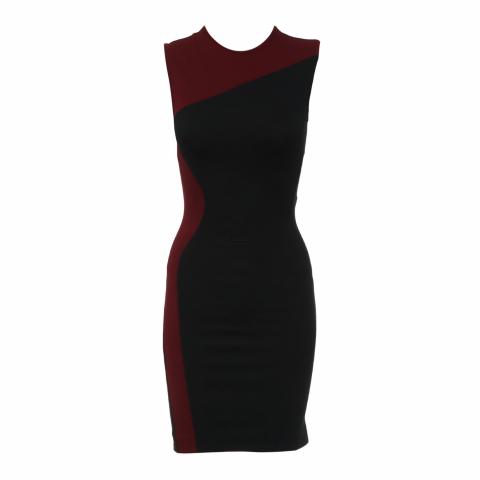 Sell Stella McCartney Two Tone Sleeveless Dress - Black/Red | HuntStreet.com