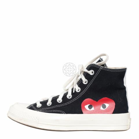 Sell Converse x PLAY Comme des Garcons Chuck 70 High Top Half Heart Sneakers Black HuntStreet