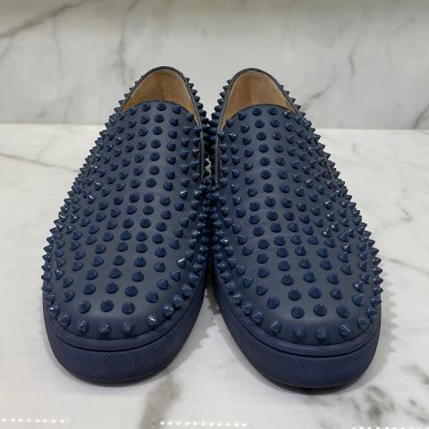 Christian louboutin roller boat blue hotsell