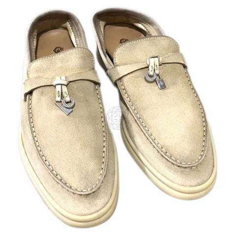 Sell Loro Piana Summer Walk Loafers - Nude | HuntStreet.com