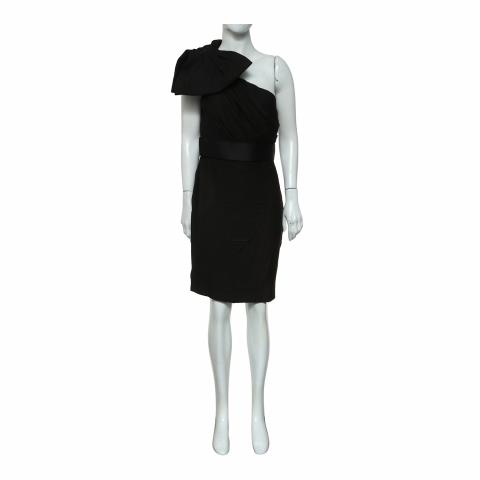 h and m black slip dress Women Size 6 Marchesa Notte Black, gray, cream Abstract Print Gown – VIDA  STYLE SHOP main image 1