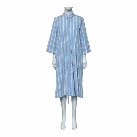Sell Jil Sander Stripes Button-Up Dress - Blue | HuntStreet.com