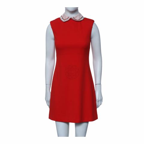 strapless open back dress ELLA STRAPLESS HEART EMBELLISHED LEATHER MINI DRESS IN RED  Bella Galvan