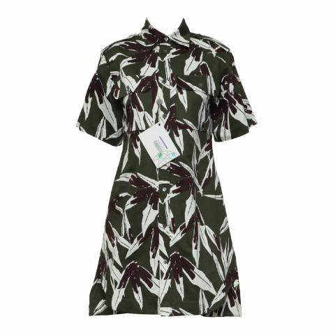 Sell Marni Cotton Drill Pocket Shirt Dress - Green | HuntStreet.com