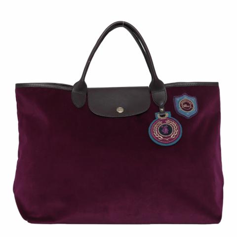 Longchamp velvet bag sale