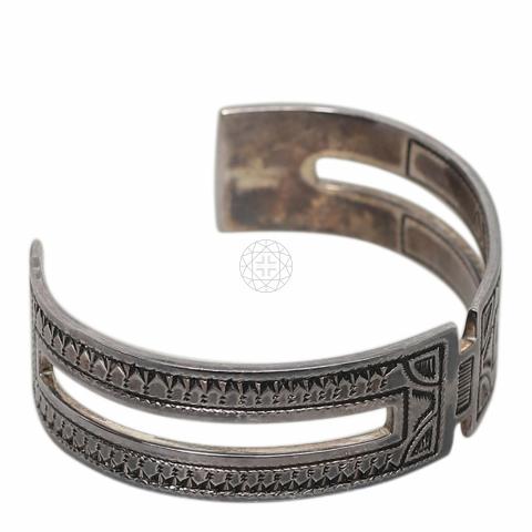 Sell Hermès Silver Touareg Takolte Cuff Bracelet - Silver