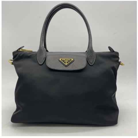 Sell Prada Nylon Saffiano Shopping Tote Bag Black HuntStreet