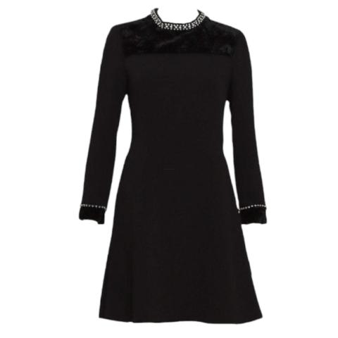 black blazer dress amazon Shop Ramia Pointelle Knit Midi Dress Black for Woman Online main image 1