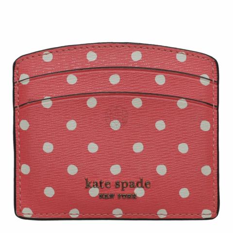 Kate spade pink polka dot wallet sale