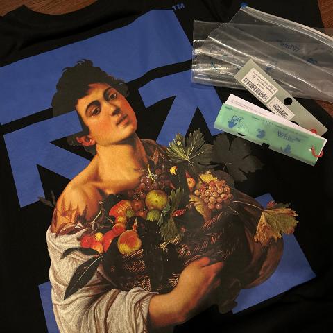 Sell Off-White Caravaggio Boy with a Basket of Fruit T-Shirt