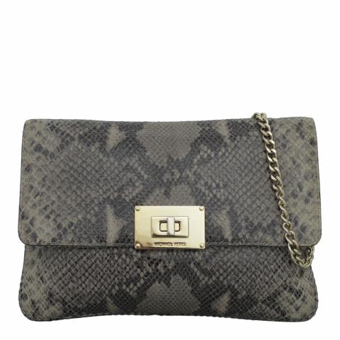 Sell Michael Kors Embossed Snakeskin Clutch Bag Grey HuntStreet