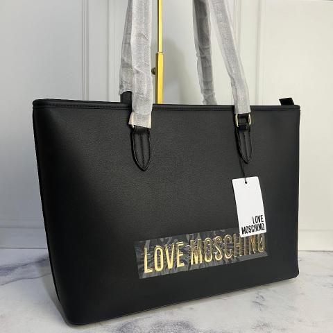 Sell Love Moschino Medium Bold Love Tote Bag - Black