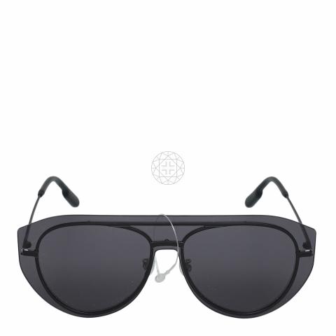 Kenzo Black Aviator Sunglasses Kenzo KZ 40089F Asian Fit 02A Round Black Sunglasses  main image 3