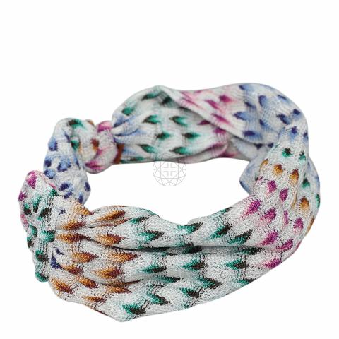 M by Missoni Multicolor Knit Headband in Blue, Purple & Pink M by Missoni Products for Sale up to 90% Off Retail: Poshmark main image 2