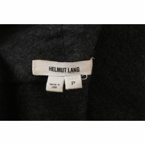 Sell Helmut Lang Wool Asymmetric Zipped Jacket - Dark Grey