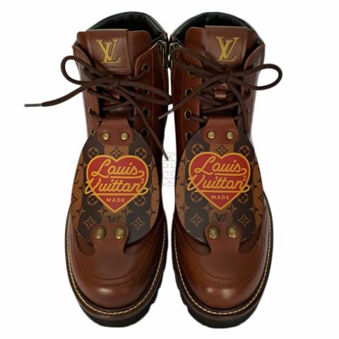 Sell Louis Vuitton Nigo Made Oberkamp Boots Brown